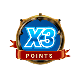 x3 for points for 4 hours